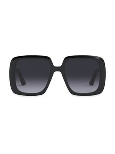 Квадратные солнцезащитные очки DiorBobby S2U 56 мм Dior, черный