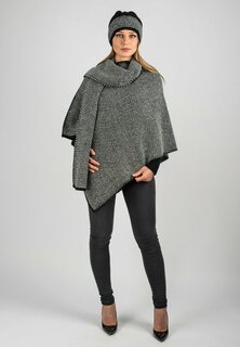 Шапка Dalle Piane Cashmere, черно-белый