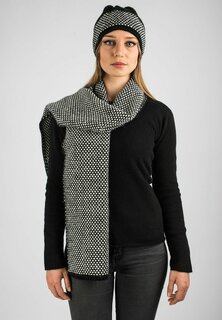 Шарф Dalle Piane Cashmere, черно-белый