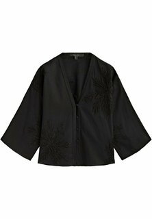 Блузка Massimo Dutti, черный