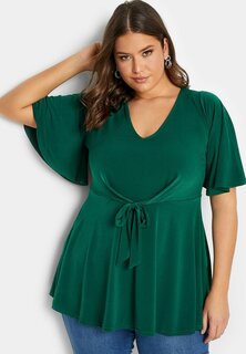 Блузка Yours Clothing, зеленый