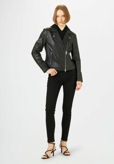 Кожаный пиджак Conbipel, черный