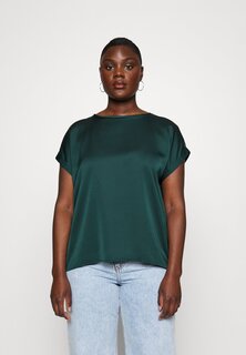 Блузка EVOKED VILA, темно-зеленый