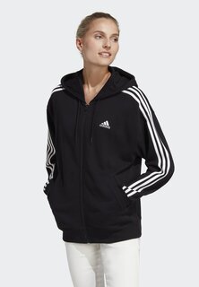 Толстовка на молнии Adidas, черно-белый