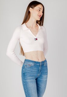 Рубашка с длинным рукавом Tommy Jeans, пудрово-розовый
