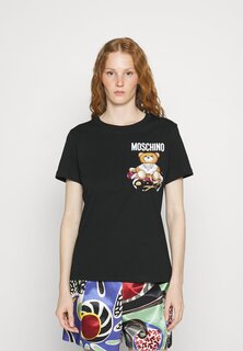 Футболка с принтом MOSCHINO, черный