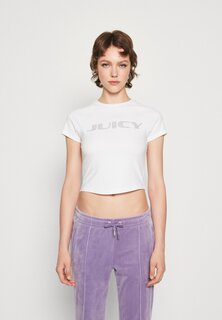 Футболка с принтом Juicy Couture, белый