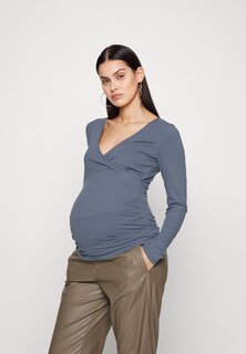Рубашка с длинным рукавом Pieces Maternity, синий