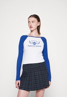 Рубашка с длинным рукавом Hollister Co., белый/синий