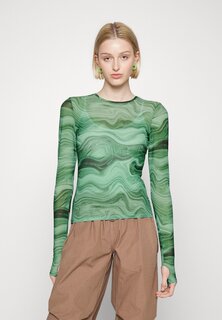 Рубашка с длинным рукавом Monki, зеленый