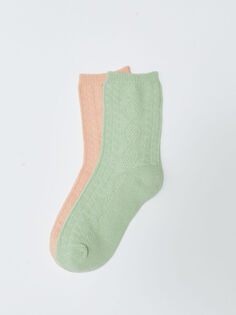 Женские носки с собственным рисунком, 2 шт. в упаковке LCW Dream
