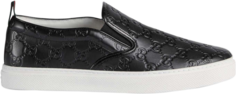 Кроссовки Gucci Signature Slip-On Sneaker, черный