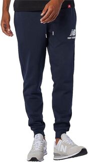 Спортивные брюки New Balance Men&apos;s Nb Essentials Stacked Logo, синий