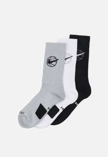 Спортивные носки Nike Basketball Socks 3 Pack, черный/белый/серый