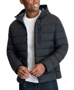 Мужская пуховая куртка с капюшоном, созданная для macy&apos;s Michael Kors, черный