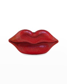 Сумка-клатч с кристаллами Hot Lips Judith Leiber Couture