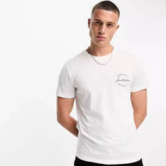 Футболка Jack &amp; Jones Originals Script Chest Print, белый