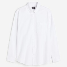 Рубашка H&amp;M Regular Fit Oxford, белый H&M