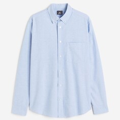 Рубашка H&amp;M Regular Fit Oxford, голубой H&M