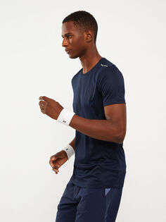 Мужская спортивная футболка с круглым вырезом и коротким рукавом LCW Active