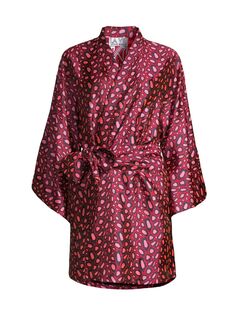 Мини-платье с запахом и леопардовым принтом La Vie Style House, розовый