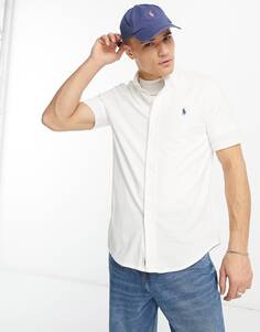 Рубашка Polo Ralph Lauren Icon Logo Short Sleeve Pique, белый
