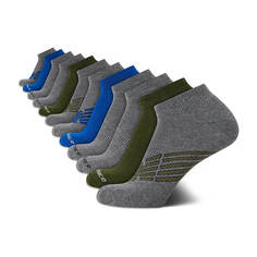 Носки New Balance Men&apos;s Athletic Arch Compression (12 пар), серый/синий/зеленый