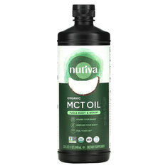 Органическое кокосовое масло Nutiva со среднецепочечными триглицеридами, 946 мл
