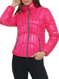 Стеганая куртка-пуховик Guess Hot pink
