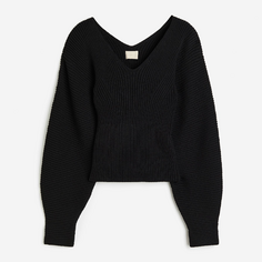 Свитер H&amp;M Rib-knit Sweater, черный H&M
