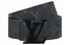 Ремень Louis Vuitton LV Iconic Monogram Giant Reverse двусторонний, черный