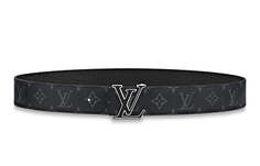 Ремень Louis Vuitton Initiales Широкий двусторонний, черный