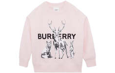 Толстовка детская Burberry с капюшоном, розовый