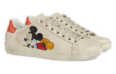 Кроссовки Disney x Gucci Ace Series Микки, белый/оранжевый