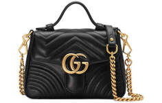Мини-сумка GUCCI GG Marmont Series, черный