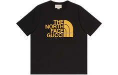 Футболка Gucci x The North Face Oversize, черный/желтый