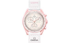 Часы Swatch x Omega Bioceramic Moonswatch Mission to Venus, розовый Salomon