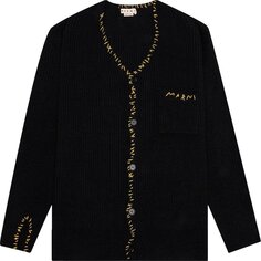 Кардиган Marni Long-Sleeve V-Neck Cardigan &apos;Black&apos;, черный