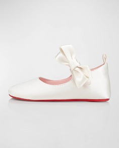 Балетки Lou Satin Bow для девочек, для малышей Christian Louboutin