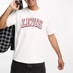 Футболка Levi&apos;s x Asos Exclusive With Collegiate Logo, белый Levis