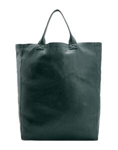 100% кожаная сумка 8 by YOOX, темно-зеленый