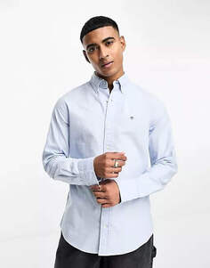 Рубашка Gant Icon Logo Slim Fit Oxford, голубой