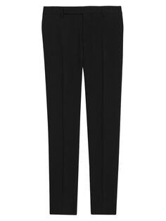 Индивидуальные брюки из габардина Saint Laurent, черный