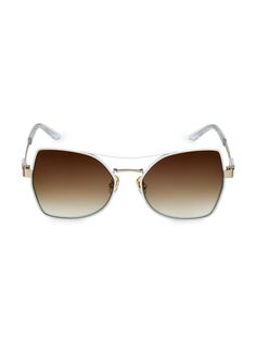 Солнцезащитные очки Stoic в шестиугольной оправе 56 мм Coco and Breezy, белый
