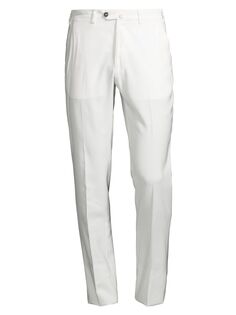 Костюмные брюки с удлиненным поясом Emporio Armani, белый