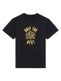 Приталенная футболка из хлопка с логотипом Givenchy, черный