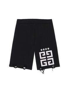 Трикотажные шорты-бермуды 4G Stars Givenchy, черный