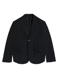 Кружевная куртка свободного кроя Balenciaga, черный