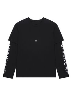 Двухслойная футболка Givenchy, черный