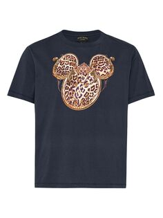 Леопардовая футболка с Микки Маусом Hotel Franks By Camilla
